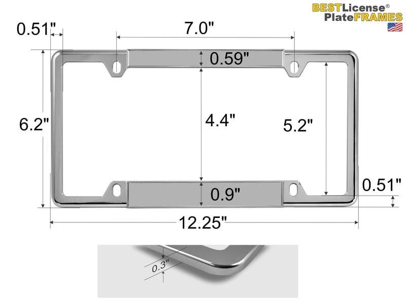 USMC - Marine Dad with EGA Logo - Car Metal License Plate Frame